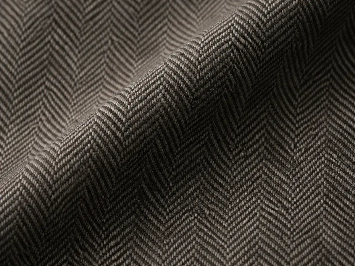 Herringbone fabric close-up texture