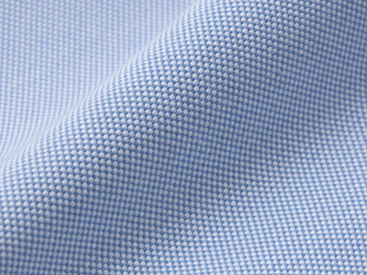 Cotton Oxford fabric close-up texture