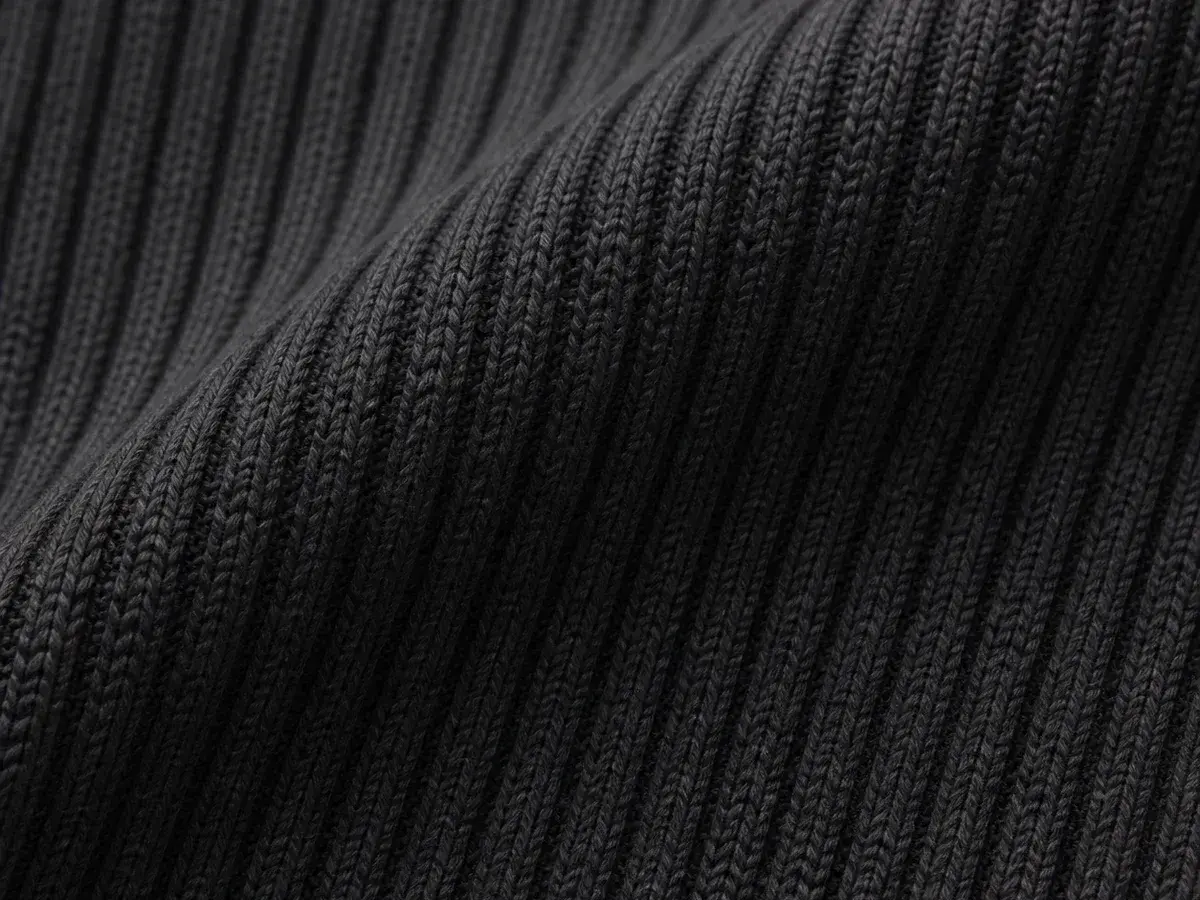 Rib Knit fabric close-up texture
