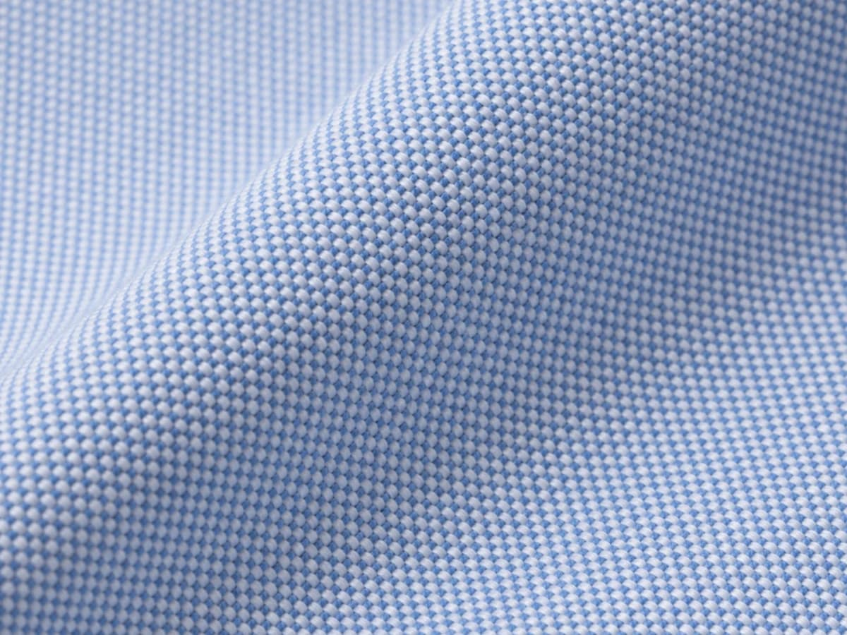 Cotton Oxford fabric close-up texture