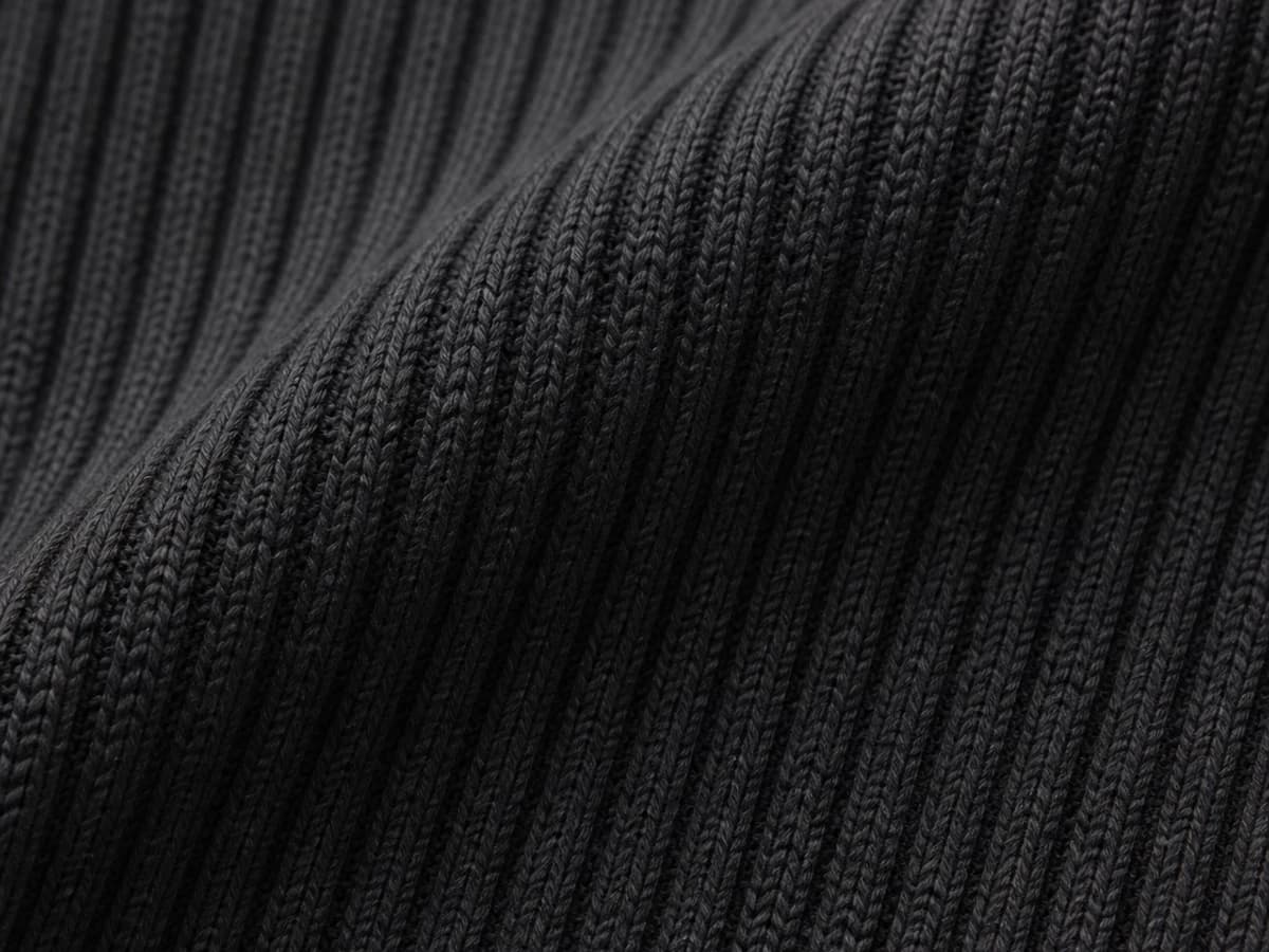 Rib Knit fabric close-up texture
