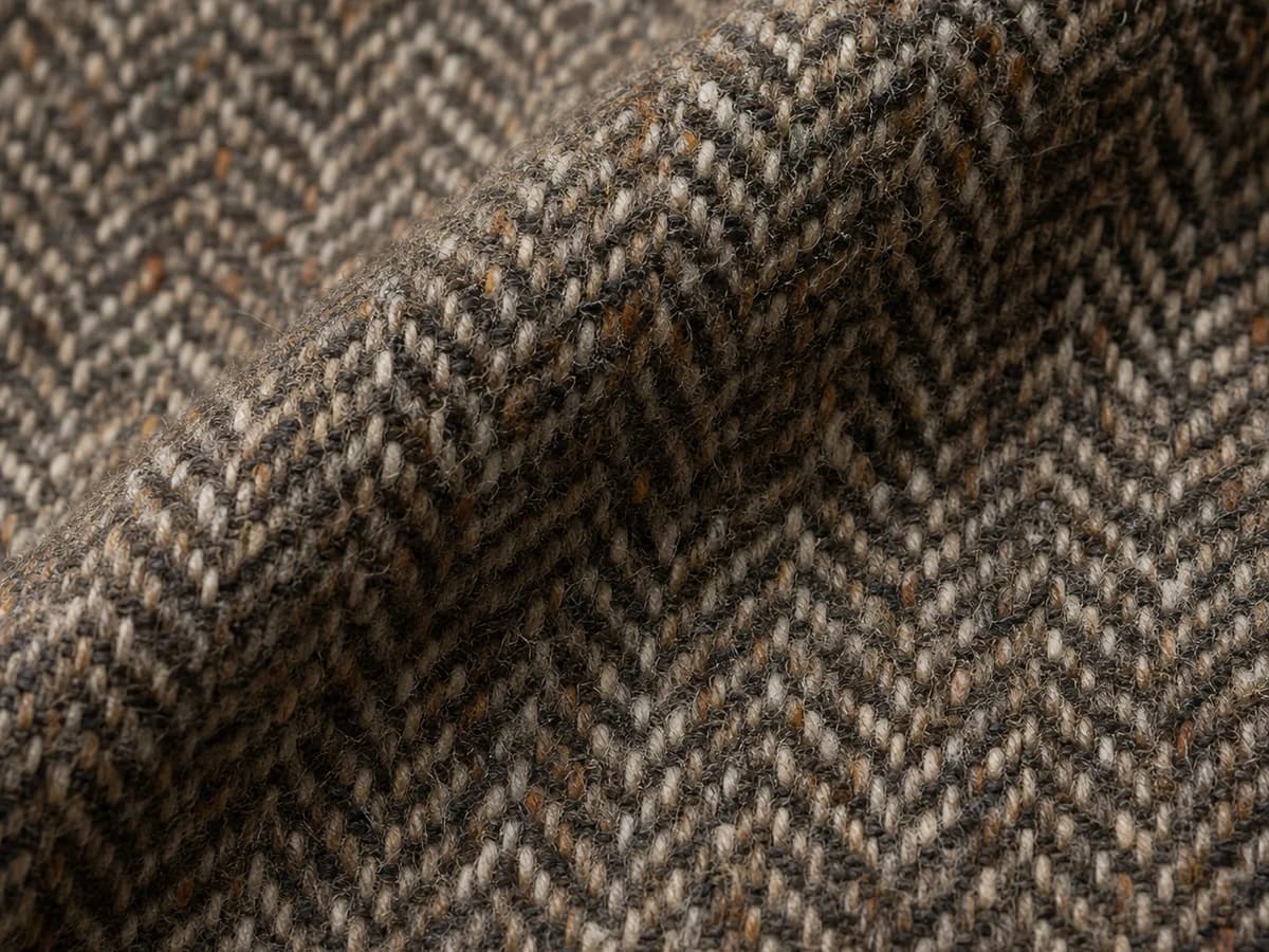 Tweed fabric close-up texture