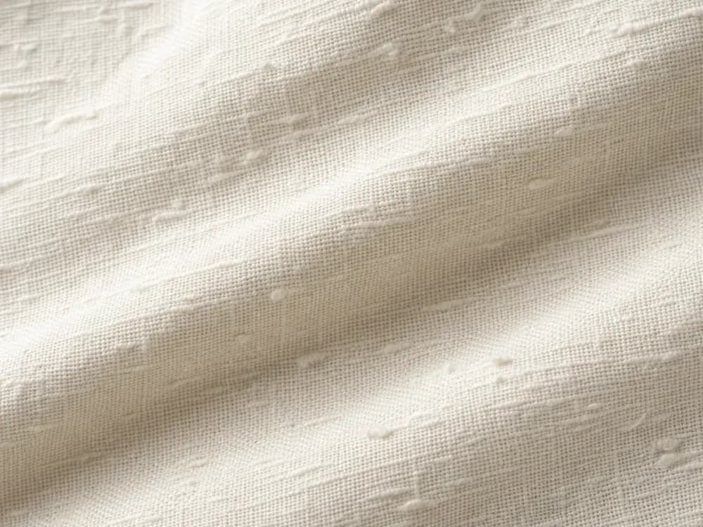 Slub fabric close-up texture