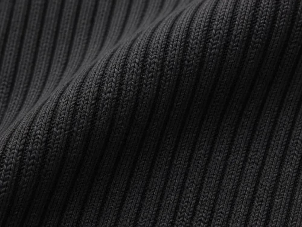Rib Knit fabric close-up texture